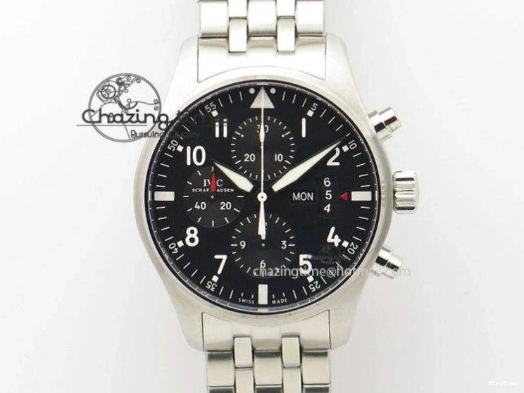 MIROTIME 0306 Big Pilot IW501004 Titanium ZF 1:1 Best Edition Black Dial On Brown Leather Strap A ZeroBulk 7212